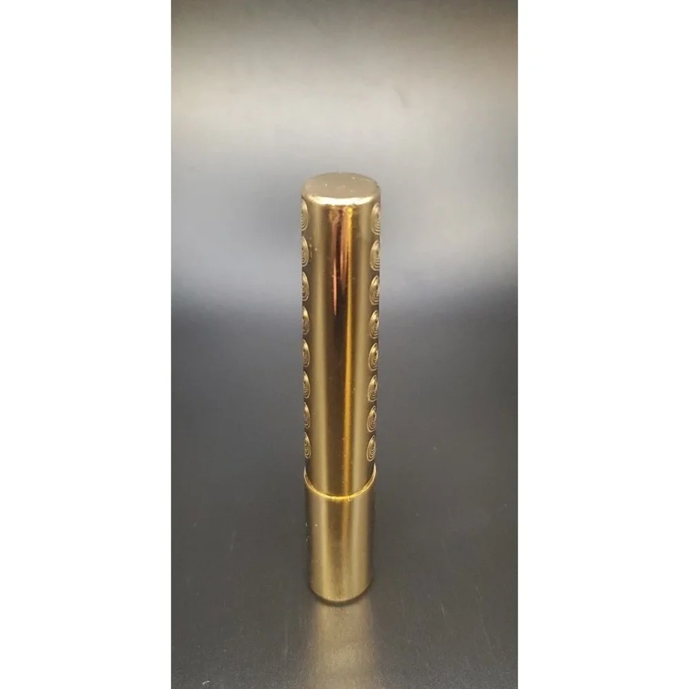 Vintage Collectable Dorothy Gray Etched Oval Lipstick Tube Gold Tone Retractable